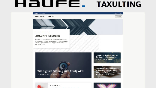 Abbildung mit Logo und Screenshot der Website auf grauem Hintergrund
