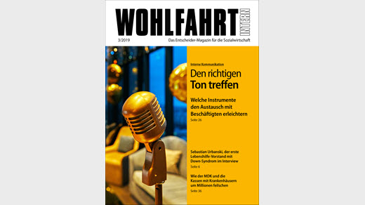 Titel einer Ausgabe von Wohlfahrt Intern